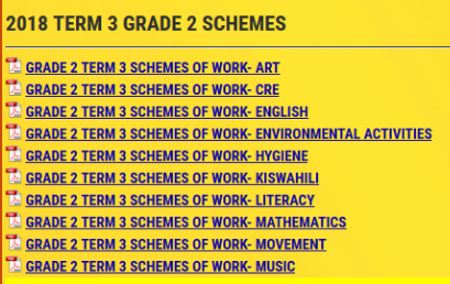 2018 term 3 grade 2 schemes of work