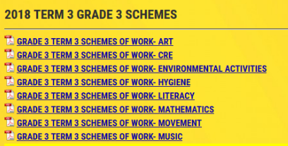 2018 term 3 grade 3 schemes of work