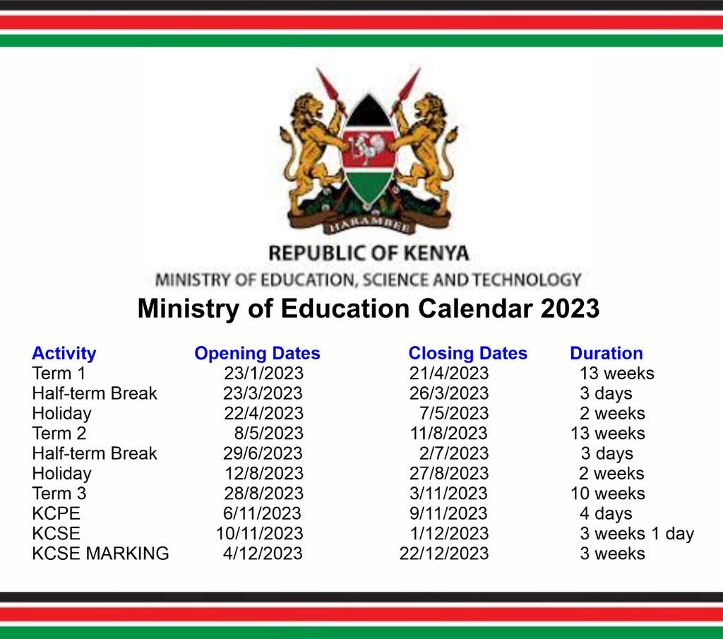 2023 kcse kcpe timetable download knec » KCSE REVISION